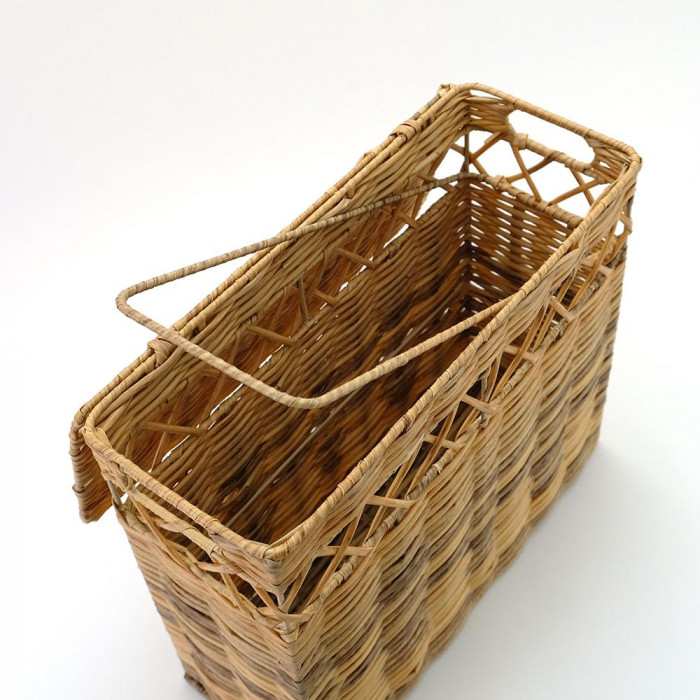 蓋付カゴ 志成販売 洗える蓋付きスクエアバスケット ワイド 108150