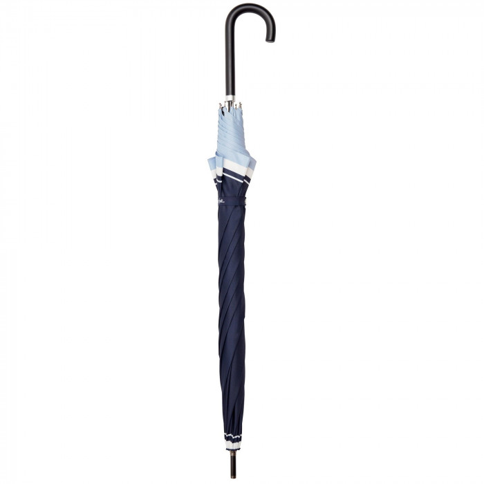 Waterfront スライドリブ 長傘 60cm Aボーダー ダークネイビー U160