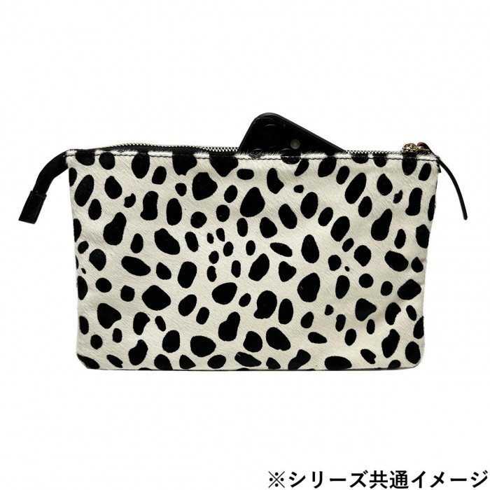 DAICO Pisoraro(ピソラロ) ハラコ お財布ポシェットショルダー LEOPARD