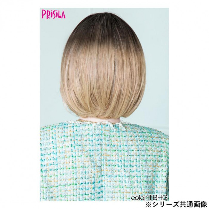 プリシラ オールウィッグ エフォートレスボブ 耐熱ブラックハニー