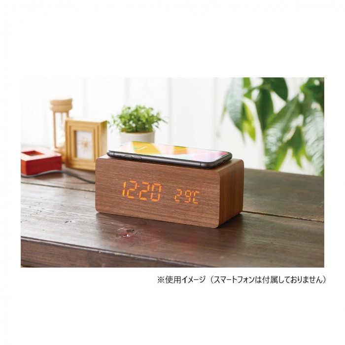 アイトック ワイヤレス充電機能付クロック 6180-23 4344-016 : CARSBAY
