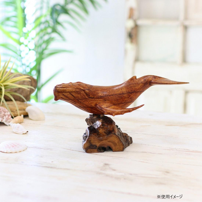 アラスカのかわいい工芸品　クジラ形オブジェ　ヴィンテージ 古木木彫 クジラ 10225806040 : シャイニングストア - 通販 - Yahoo