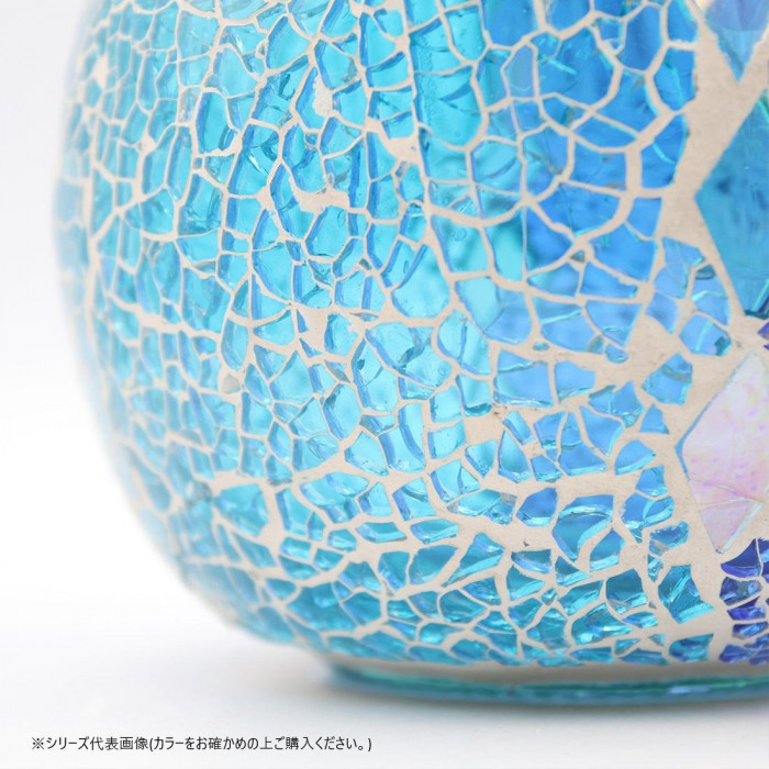 モザイク フラワーベース ターコイズブルー 13025890118 : fika 雑貨