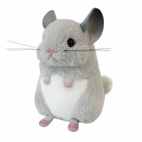 吉徳 りくのなかまたち ぬいぐるみ チンチラ グレー 180222
