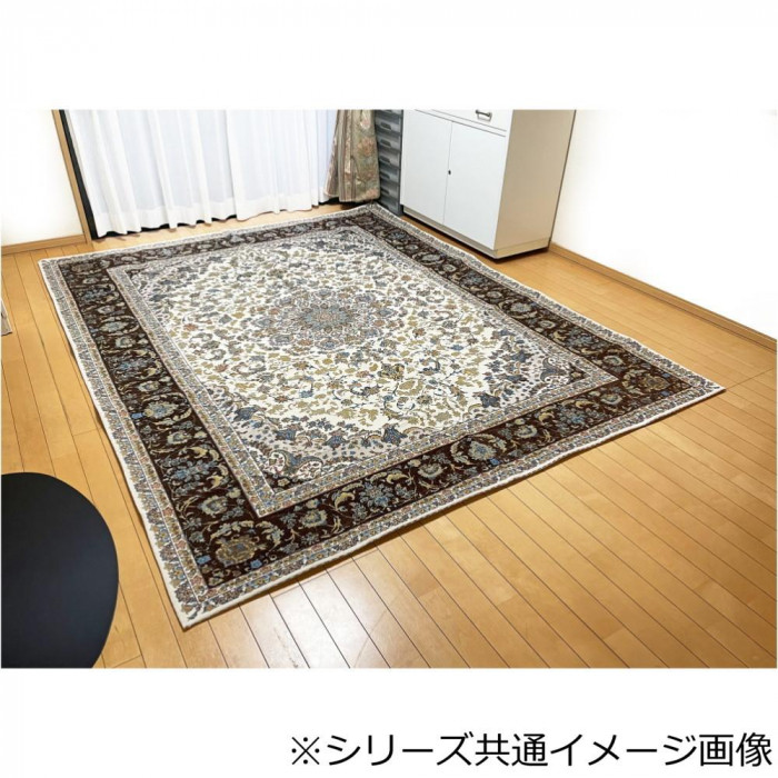洗える!ゴブラン織シェニールラグ マルキィ 200×250cm BR・ブラウン