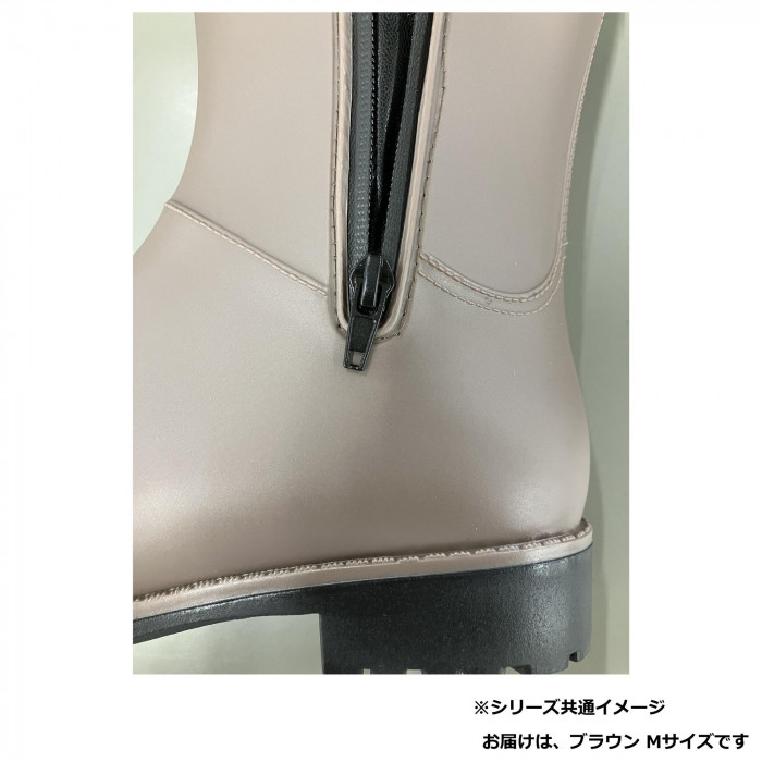サイドジップレインブーツ ブラウン (M) : オーバーフラッグスポーツ