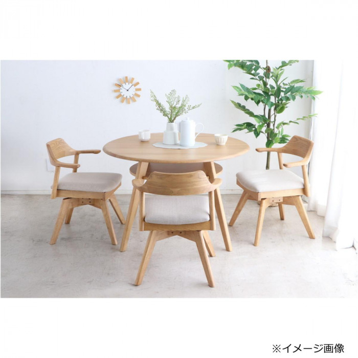 東馬(TOHMA) SeN(シーナ) 110円形ダイニングテーブル NA ナチュラル