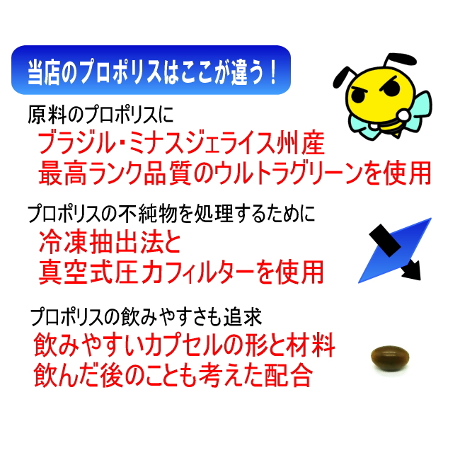 送料無料】プロポリス カプセル 120 1袋30粒入り（約1ヶ月分）日本製