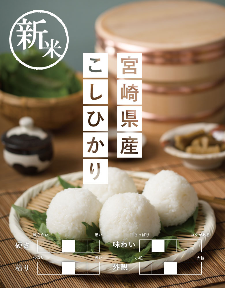 新米 米 お米 30kg コシヒカリ 宮崎県産 令和5年産 玄米30kg 精米27kg こしひかり