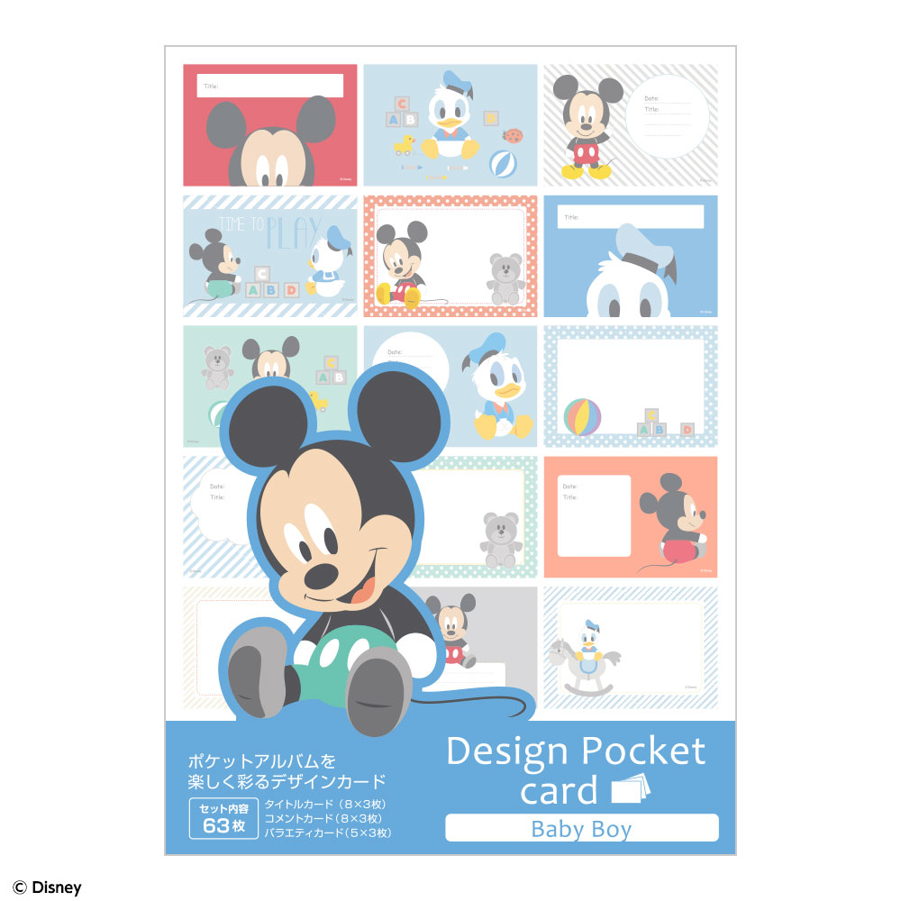ナカバヤシ 【WEB限定品】アルバム ディズニー デザインポケットカード