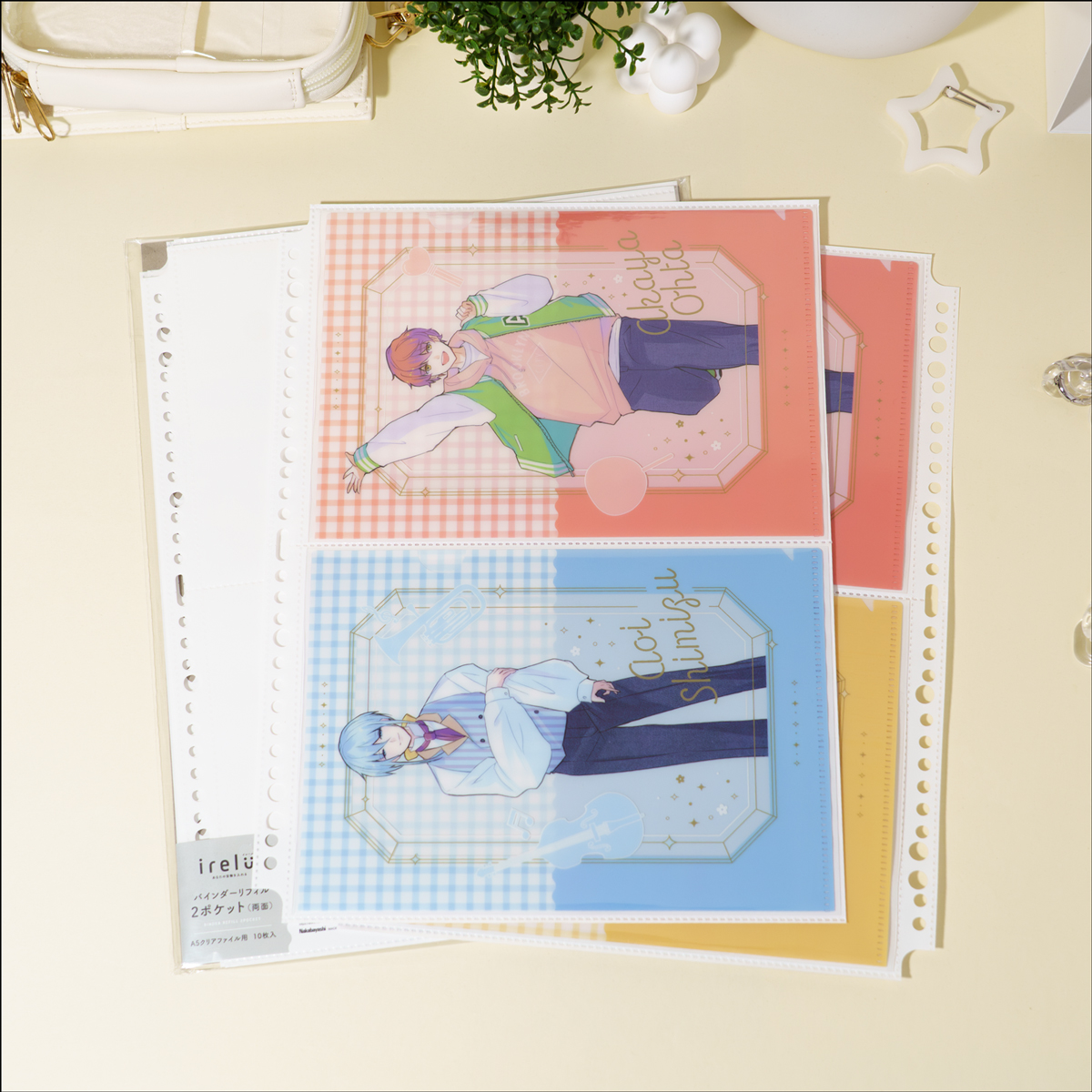 ナカバヤシ 【irelu】 A5クリアファイル収納 [イレールバインダー