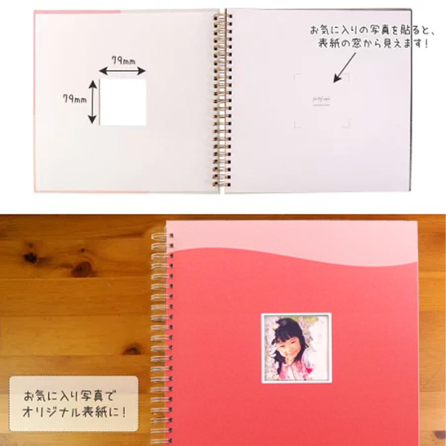 アルバム 大容量 【WEB限定品】ナカバヤシ 窓抜き ましかくリング式