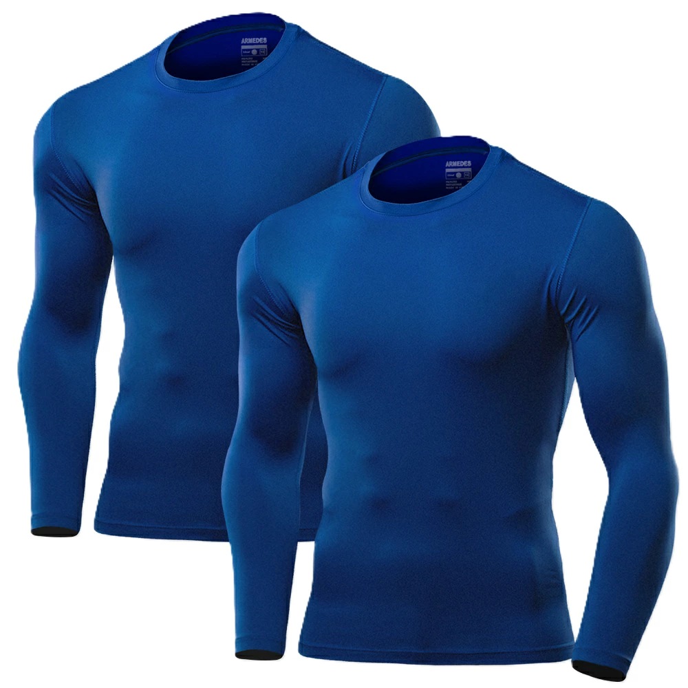 2枚セット 送料無料 ARMEDES アルメデス コンプレッション インナー Tシャツ 長袖 丸首 メンズ M-3XL 全10色 接触冷感 AR52 |  | 07