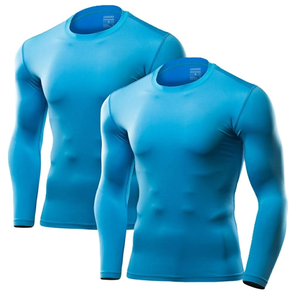 2枚セット 送料無料 ARMEDES アルメデス コンプレッション インナー Tシャツ 長袖 丸首 メンズ M-3XL 全10色 接触冷感 AR52 |  | 08