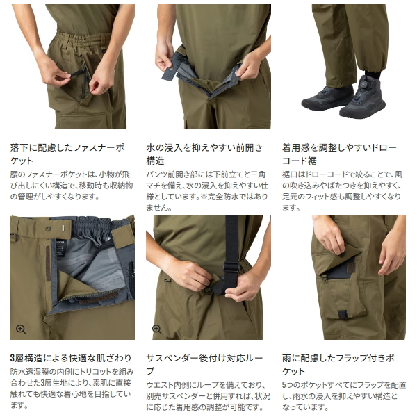 シマノ（SHIMANO） （26年3月新商品） ESレインパンツ 03 RA-024Z