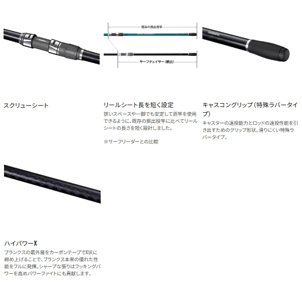 シマノ（SHIMANO） （25年4月新商品） 25 サーフチェイサー (振出) 25