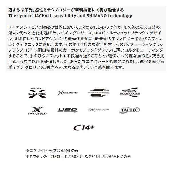 シマノ（SHIMANO） （26年4月新商品） 26 ポイズングロリアス 1611H