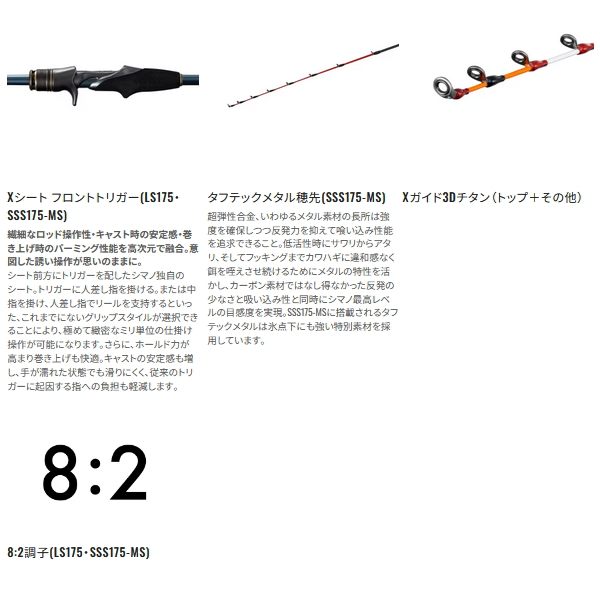 シマノ（SHIMANO） （26年6月新商品） 26 ステファーノ 攻 SSS175-MS