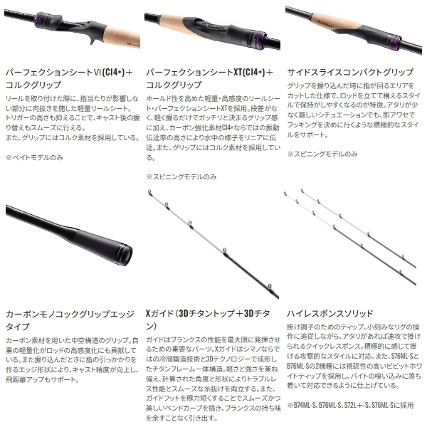 25ブレニアス XR B74ML-S 保証書あり シマノ（SHIMANO） （25年3月新商品） 25 ブレニアス XR B74ML-S