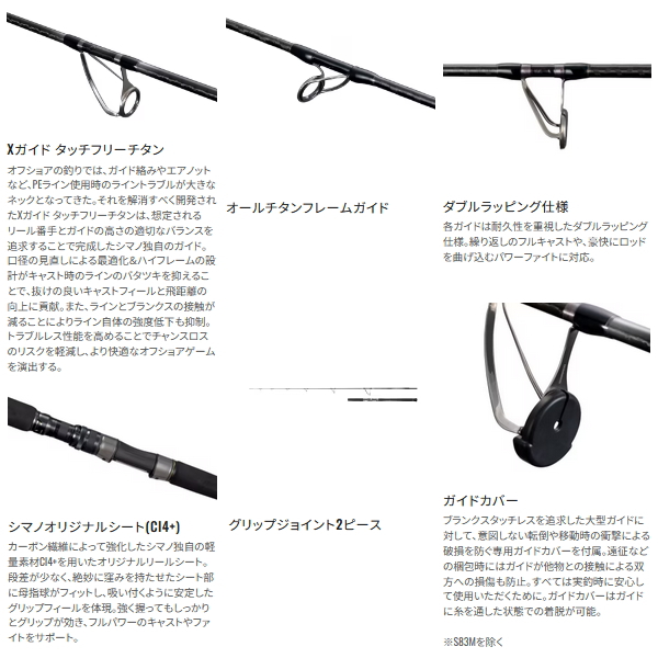 新入荷] シマノ 25オシアプラッガーリミテッド S83MH - 釣具