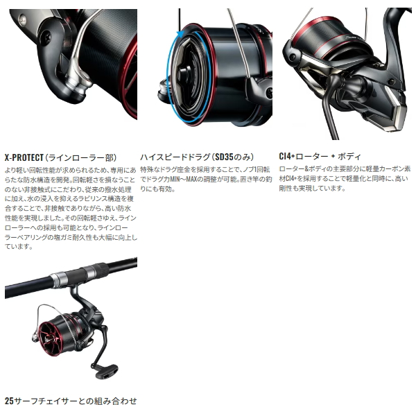 シマノ サーフリーダーci4+35 極細仕様 シマノ サーフリーダー CI4+ 35細糸仕様 (リール) 価格比較