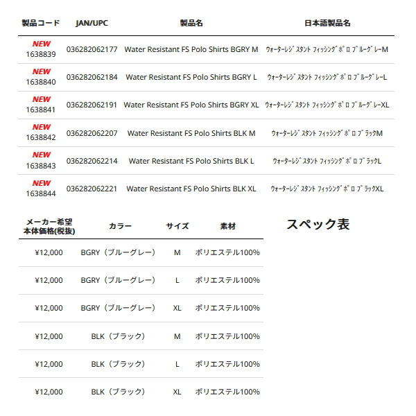 Abu Garcia（アブガルシア） （25年5月新商品） ウォーターレジスタ