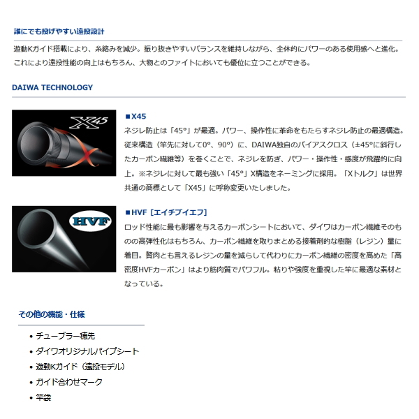 DAIWA（ダイワ） （21年2月新商品） 波濤 遠投 4-53遠投・N （仕舞寸法