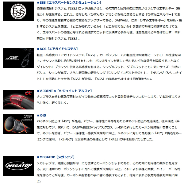 DAIWA（ダイワ） （21年11月新商品） メガディス AGS 1-53・N （仕舞