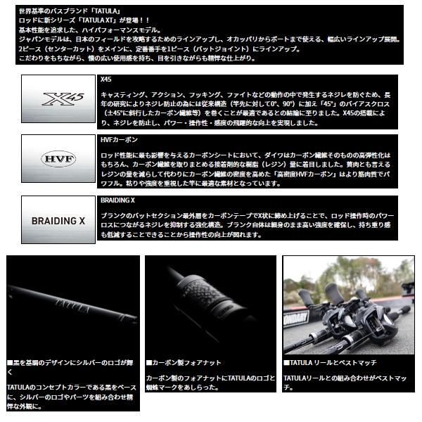 DAIWA（ダイワ） （24年3月新商品） タトゥーラ XT 672MHFB （仕舞寸法