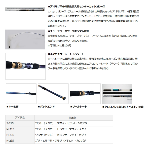 DAIWA - 【美品】Daiwa ダイワ/ ゴウイン アオモノH-235 ダイワ ゴウイン アオモノ H-235・Q (ロッド・釣竿) 価格比較