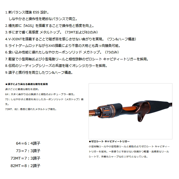 DAIWAダイワ 23 リーディング LG 73 MH-170 楽天市場】ダイワ 23 リーディング LG 73 MH-170 2023年新製品