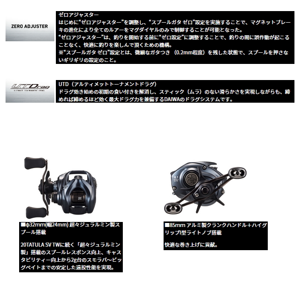 DAIWA（ダイワ） （24年12月新商品） タトゥーラ SV TW 100HL(左