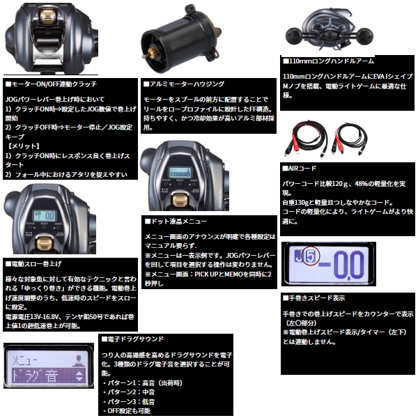 DAIWA（ダイワ） （24年8月新商品） シーボーグ 100J(右) （小型商品
