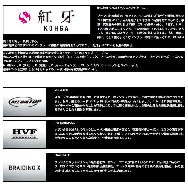 DAIWA（釣り） ≪'24年3月新商品！≫ ダイワ 紅牙 N510HB-S・K