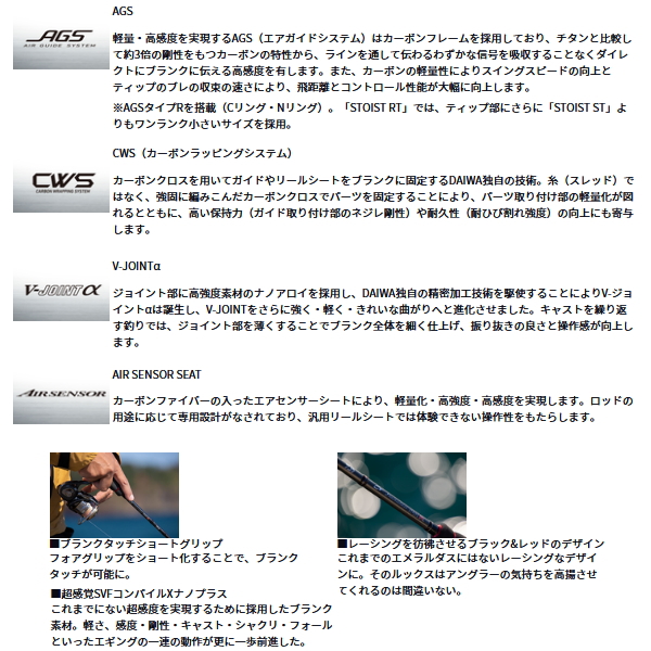 DAIWA（ダイワ） （24年7月新商品） エメラルダス ストイスト RT 80LML
