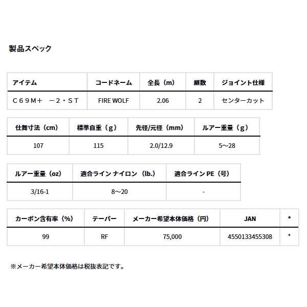 DAIWA（ダイワ） （24年12月新商品） スティーズ ファイヤーウルフ SC