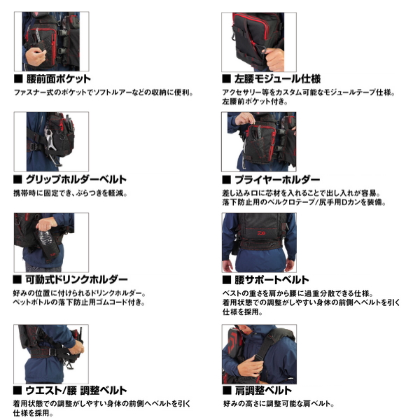 DAIWA（ダイワ） （24年3月新商品） フロートゲームベスト DF-6224