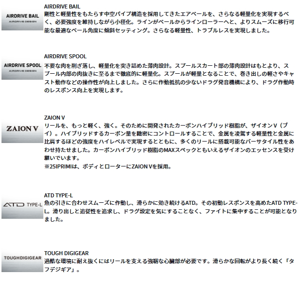 DAIWA（ダイワ） （25年9月新商品） 25 イプリミ LT2000S-XH （小型