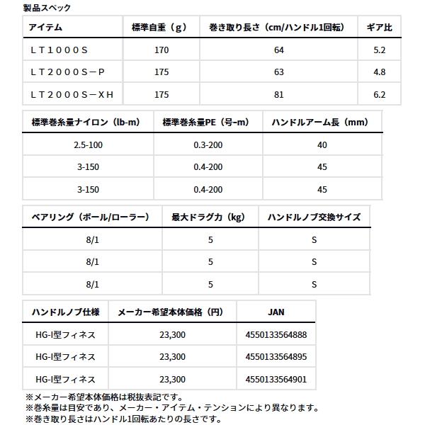 DAIWA（ダイワ） （25年9月新商品） 25 イプリミ LT2000S-XH （小型