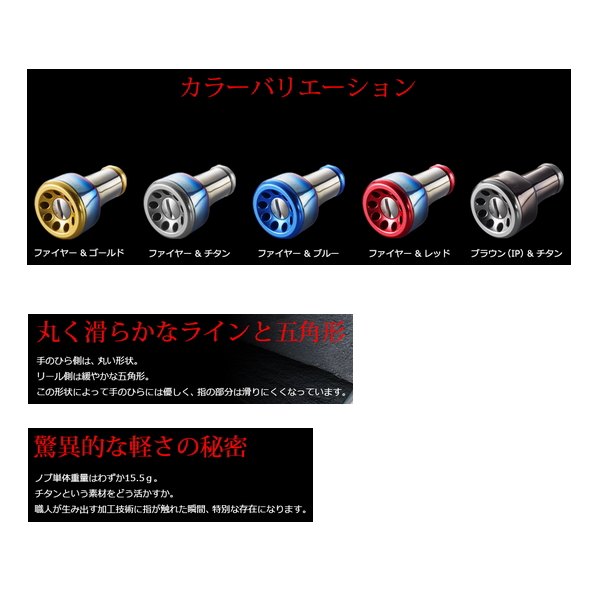 リブレ フォルテッシモ F2BTI-1 ノブ単体 1個 ブラウン(IP