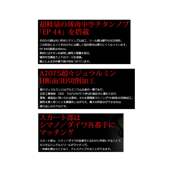 リブレ パワー 70-75 PW77-SL46 シマノSW4000番〜6000番用左巻き