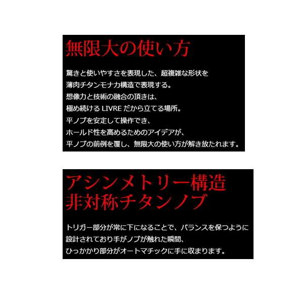 25年11月新商品） リブレ トリガー TRGL-1 ノブ単体 1個 ファイヤー