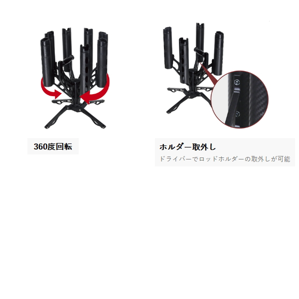 大阪漁具 （25年7月新商品） OGK リボルバーロッドスタンド OG4687