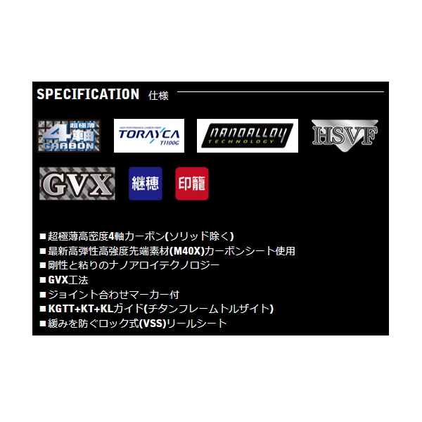 宇崎日新 （25年5月新商品） レスター 夢墨 GVX TR 6.2 （仕舞寸法