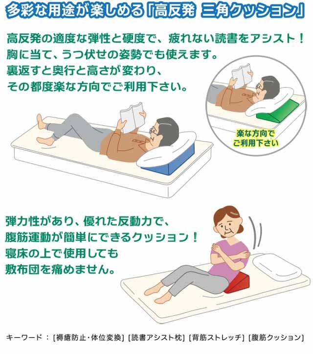 高反発 三角クッション LL サイズ 介護 姿勢保持 固定 体位変換 読書 高反発 三角クッション LL サイズ 介護 姿勢保持 固定 体位変換 読書