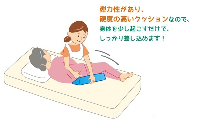 防水！高反発三角クッション M サイズ 介護 姿勢保持 固定 体位変換