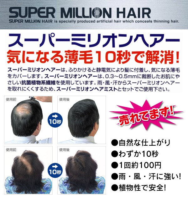 スーパーミリオンヘアー 30g＋ミストセット 【通常