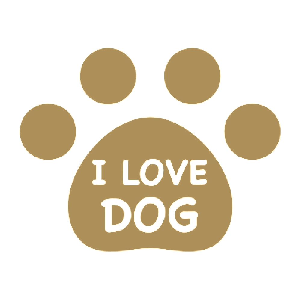 カッティングステッカー I LOVE DOG サイズ選択可 犬 ドッグ ペット かわいい