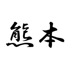 カッティングステッカー 熊本 サイズ選択可 都道府県 日本 漢字 国