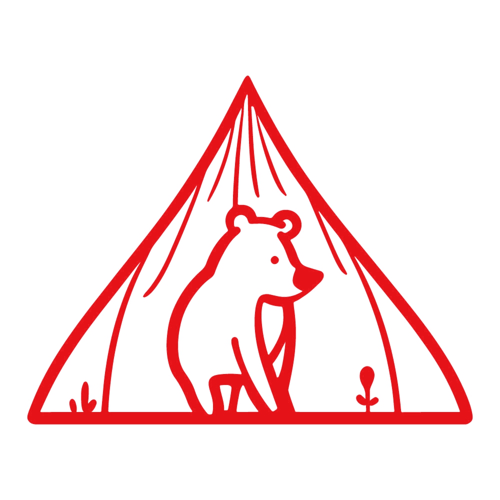 カッティングステッカー テントから出るクマ サイズ選択可 キャンプ テント 熊 アウトドア｜fuji-works｜04